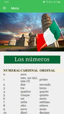 Aprende vocabulario italiano android App screenshot 4