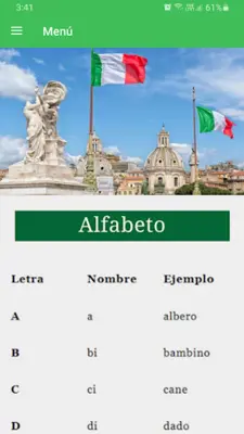 Aprende vocabulario italiano android App screenshot 5