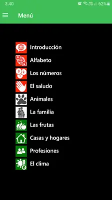 Aprende vocabulario italiano android App screenshot 7